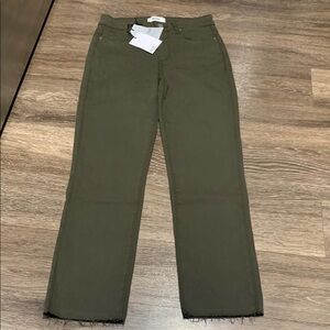 PAIGE Olive Green Women Jeans